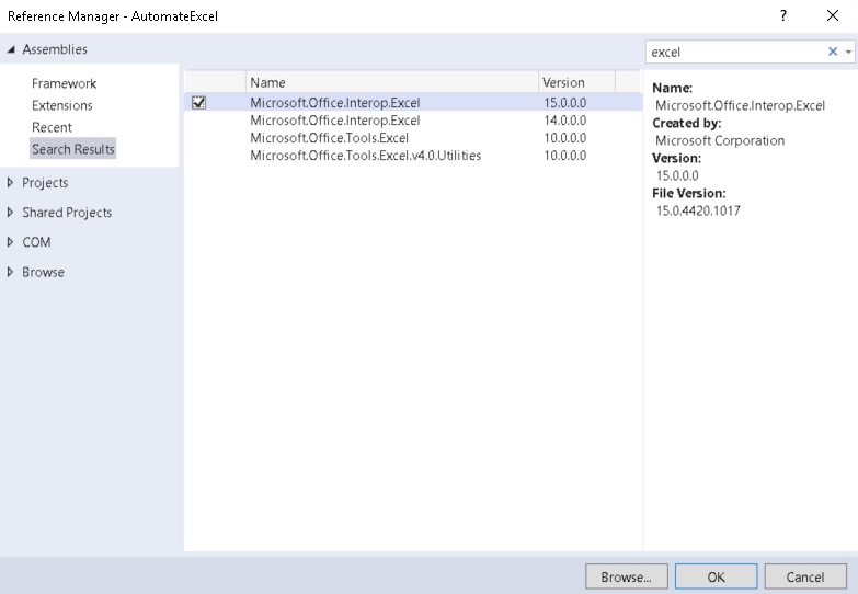 How to Automate MS Excel using Microsoft Office Interop in C#