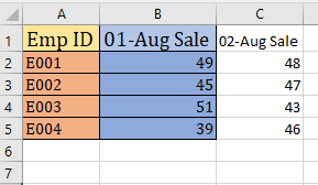 C# excel format painting example