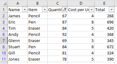 greater than value C# auto filter