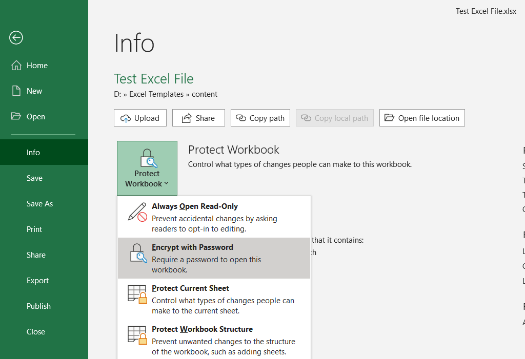 How To Protect An Excel File With Password 3927